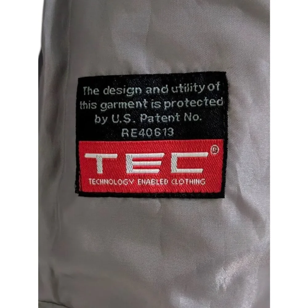 SCOTTEVEST Men's Grey TEC Travel Jacket Size L Multi-Pocket Utility Techwear